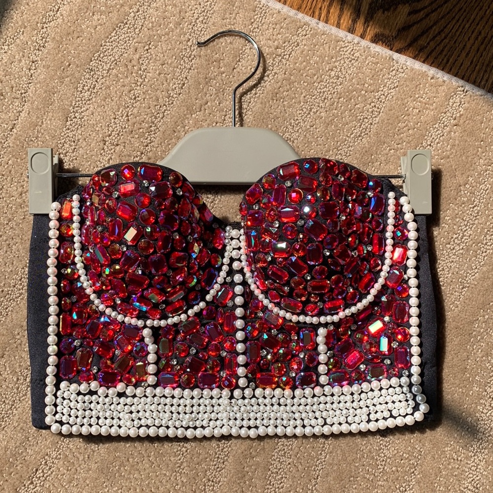 Diamonds And Pearls Jeweled‎ Corset